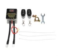 SageFurned Interruptor aislador de batería de 12 V 200 A con 2 mandos a distancia, separador de corriente universal para vehículos, evita que la batería funcione, color negro