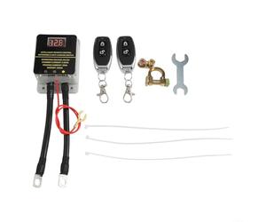 SageFurned Interruptor aislador de batería de 12 V 200 A con 2 mandos a distancia, separador de corriente universal para vehículos, evita que la batería funcione, color negro