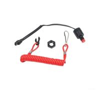 SageFurned Interruptor de emergencia de seguridad con cuerda para 8-300 para motores fuera de borda HP de 4 tiempos, reemplazo para OEM 37820-93J00, duradero y resistente a la intemperie