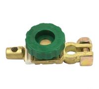 SageFurned Interruptor de polos de batería de cobre puro, 10 A, 300 A, corriente máxima para polos de 15 - 17 mm, interruptor de separación para coche, camión, barco, abrazadera verde (B verde)