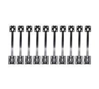 SageFurned Juego de 10 clips de revestimiento de umbral de puerta para Opel Corsa, Astra G, Vectra B, OEM 164987 9174457, soporte ABS resistente, color negro
