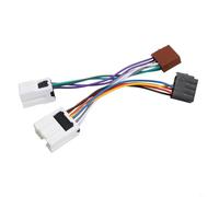 SageFurned Juego de 2 cables de radio ISO para Nissan 240SX 350Z Murano Xterra Armada y para infiniti FX45 Q45 I30 Conector Arnés Negro Blanco