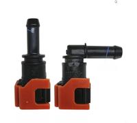 SageFurned Juego de 2 conectores de tubo de combustible de 7,89 mm, doble cierre, de nailon, para cables de 5 16 pulgadas (B)