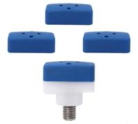 SageFurned Juego de 3 cabezales de repuesto para martillo de abolladura, rosca M8, herramienta de reparación de abolladuras para carrocería de coche, plástico azul, metal, 28 mm, sin arañazos, ligero