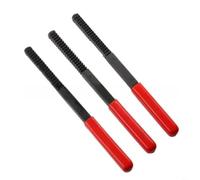 SageFurned Juego de 3 limas de reparación de roscas, acero al cromo vanadio, color rojo y negro, herramienta compacta para reparación de coches