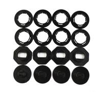 SageFurned Juego de 4 clips negros de PVC para fijación de alfombrillas en el coche