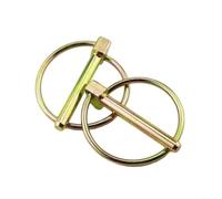 SageFurned Juego de 50 pasadores de seguridad de anillo galvanizados, de acero para muelles, remolques, maquinaria industrial, protección contra la corrosión, 27,5 x 17,5 x 4,5 mm