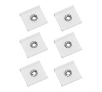 SageFurned Juego de 6 ganchos de toldo con cremallera de repuesto para barra de refuerzo de 5, 6 mm y 7 8 mm, para ganchos resistentes para cadenas de luces y accesorios, color blanco