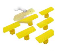 SageFurned Juego de 6 lengüetas de nailon para reparación de abolladuras, sin pintura, herramienta de reparación de coche, alta resistencia, color amarillo, 4,2 x 1,7 x 2,3 cm