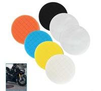 SageFurned Juego de 7 esponjas de pulido de 125 mm con cambio rápido, espuma y almohadillas de microfibra para pulir pintura en vehículos, barcos y