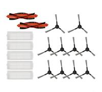 SageFurned Juego de accesorios para aspiradora, compatible con robot limpiador Wyze WVCR200S, cepillos laterales de cepillo principal de repuesto y filtros para un rendimiento óptimo (B)