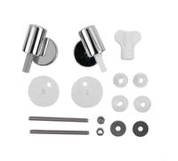 SageFurned Juego de bisagras de repuesto para asiento de inodoro de cierre suave compatible con modelos tradicionales y contemporáneos, material ABS, accesorios de baño de fácil instalación