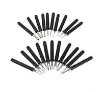 SageFurned Juego de herramientas de extracción de pines eléctrico, 21 piezas, extractor de terminales para conector de coche, extractor de agujas de acero resistente para reparaciones (negro)