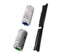 SageFurned Juego de rodillos de microfibra para Kärcher FC5 20550060, lavable, suelos duros, juego de rodillos de piedra, alta absorción de la suciedad, sin pelusas (negro)