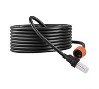 SageFurned Juego de tubos de aspiración de agua para limpiador de alta presión a batería, 5 m, manguera de PVC con conector de filtro, protección contra heladas -10 °C, color negro (5 m)