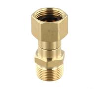 SageFurned Junta giratoria de latón M22 15 mm para limpiador de alta presión, conector de manguera de 360° contra dobleces, apto para lavado y limpieza de coches