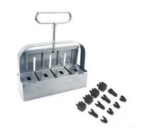 SageFurned Kit de bloqueador de suelo de 13 piezas con construcción de acero inoxidable, herramienta esencial de jardinería para crear bloques de suelo uniformes, iniciador sostenible para interiores