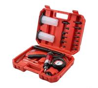 SageFurned Kit de purga de frenos con bomba de vacío manual e indicador de hasta 30 inHg, 2 en 1 probador de frenos de embrague, incluye mangueras y