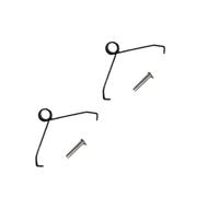 SageFurned Kit de reparación de resorte de soporte plegable de techo convertible 54375A19AA3 E93 F3, paquete de 2 piezas de plástico y metal para piezas de repuesto