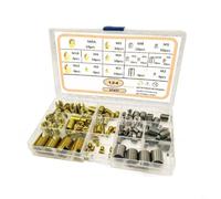 SageFurned Kit de reparación de roscas de acero inoxidable, 124 piezas, con insertos autorroscantes, resistente acero 304 para M2 a