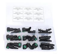 SageFurned Kit de reparación de tuberías de retorno de combustible, 85 piezas, con conector de varios tamaños y ángulo de 90° para herramientas automotrices