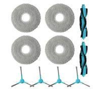 SageFurned Kit de repuesto para Cecotec Conga 20090 ProAI, 4 toallitas + 4 cepillos laterales + 2 cepillos principales, paños de microfibra y accesorios para robot aspirador