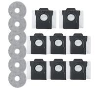 SageFurned Kit de trapeador y bolsas de polvo compatible con L10s para Pro Heat, X50/L40/ y E30, 8 mopas + 6 bolsas