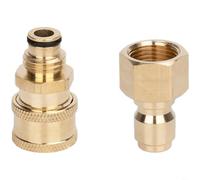 SageFurned Limpiador de alta presión articulado giratorio de latón con conector de 15 mm y para rosca exterior M16 para lavado de coches y accesorios de limpieza