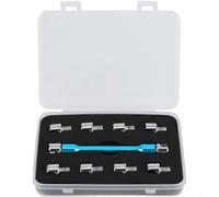 SageFurned Llave para radios de motocicleta de 5,0 a 6,8 mm, de hierro resistente, de aluminio, herramienta para montaje de neumáticos (azul)