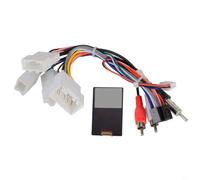 SageFurned LZ - Caja de protocolo y cable de alimentación para Toyota 08-13 y lexus 330 350, compatible con navegación de pantalla grande, cobre galvanizado, color negro