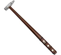 SageFurned Martillo deslizante para coche, herramienta de reparación del cuerpo para amortiguador, eliminación de abolladuras, mango de madera, cabeza cromada, 352 mm, reparación sin pintura
