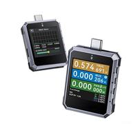 SageFurned Medidor de potencia tipo C FNB-C2 240W probador USB con pantalla de 1.54 pulgadas, detector de carga rápida PD3.1 QC5.0, analizador de corriente de voltaje para teléfono móvil y batería