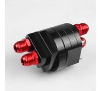 SageFurned Medidor de temperatura de aceite de tipo dividido e indicador de presión de aceite con adaptador, aluminio ligero, repuesto para la mayoría de vehículos de optimización del motor (AN8)