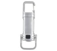 SageFurned Mini linterna LED con gancho giratorio de 360°, modos de luz ajustables (fuerte/medio/débil/estroboscópico/SOS), carga rápida tipo C, linterna portátil para exteriores para camping