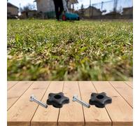 SageFurned Paquete de 2 pomos de mango y tornillo compatibles con cortacéspedes 106-4161 92-2260, 112-8876 17-9421