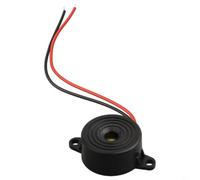 SageFurned Piezo Summer DC 3-24V - Transmisor de señal eléctrica con conexión de cable 85dB negro para vehículo industrial