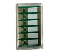 SageFurned Placa de calibración de resistencia estándar de cuatro terminales con valores de 0.5-1000 mΩ para pruebas precisas de multímetro y medidor de miliohmios, caja ABS verde (tablero en blanco)