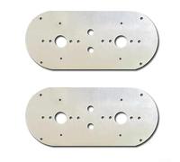 SageFurned Placa de montaje de acero inoxidable plateado para luces de sandía compatible con PETERBILT 359 379 389 para camiones KENWORTH, kit de base fija de visibilidad mejorada (2 piezas)