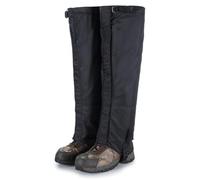 SageFurned Polainas impermeables con forro polar para senderismo y montañismo, protección de rodilla ajustable con correas antideslizantes, para hombres y mujeres, compatible con camping al aire libre