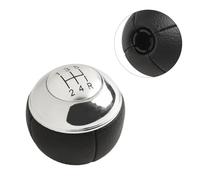 SageFurned Pomo de cambio de 5 marchas de repuesto para Mini Cooper R50 R53 2000-2006 y Cabrio R52 2002-2008, pomo de palanca de cambios de plástico en plata con estructura de piel