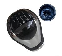 SageFurned Pomo de cambio manual de 6 velocidades 32865-4EA0A 32865-4BA1A para Nissan Qashqai J11 para X-Trail T32 2016 a junio 2017 cuero y ABS acabado negro