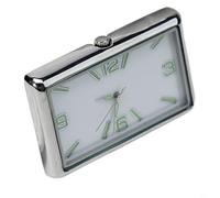 SageFurned Reloj luminoso de acero inoxidable para salpicadero de coche, para montar en la rejilla de ventilación o consola, diseño a prueba de golpes para una mejor visión general del vehículo