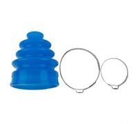 SageFurned Silicona azul para cv junta manguito exterior extensible con abrazaderas de metal conjunto para protección de transmisión de dirección