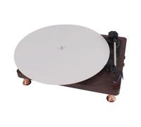 SageFurned Slipmat acrílico para tocadiscos 12 pulgadas vinilo LP, 3 mm antiestático, alfombrilla para discos de vinilo con etiqueta de profundización para mejorar los graves, antideslizante