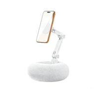 SageFurned Soporte para tablet cama para teléfono móvil, tableta, felpa, 4-11 pulgadas, giratorio 360 grados, cojín de lectura para soporte, sofá, dormitorio, sofá (rosa magnético)