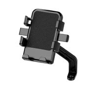 SageFurned Soporte para teléfono de motocicleta con rotación de 360 grados, absorción de golpes y bloqueo seguro de un segundo para ajuste universal en el manillar o espejo retrovisor, color negro