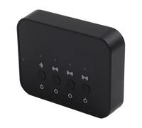 SageFurned Transmisor de audio para TV, PC, adaptador inalámbrico de baja latencia con/auxiliar, comparte música a 3 auriculares, 8 m para cine en casa, juegos, fitness