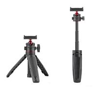 SageFurned Trípode de escritorio ajustable para DJI Action 6/5 Pro, soporte magnético plegable con tornillo de 1/4, ABS resistente y soporte de aleación con patas de goma