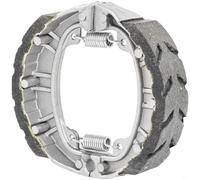SageFurned Zapatas de freno de metal reforzado para CG125 para gy6 125 JH70 y 110cc Scooter eléctrico freno de tambor delantero con ranuras de ventilación duradero (negro)