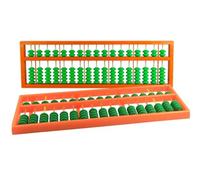 SAGELSHN Abaco Portátil Robusto Ábaco Chino De 17 Dígitos, Herramienta Cálculo Matemático, Estilo Vintage, For Decoración del Hogar Y Educación, 2 Paquetes Educativos Matemáticas